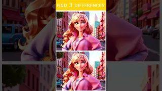 QUIZ Barbie 17. Find 3 differences. #find3differences #barbiequiz