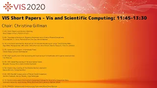 VIS 2020: VIS Short Papers - Vis and Scientific Computing