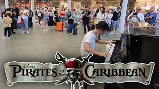 HUGE CROWD For INSANE Pirates of the Caribbean Piano Cover