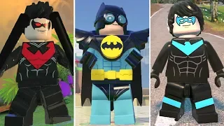 Evolution of Nightwing in LEGO Videogames