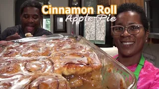 Cinnamon Roll Apple Pie🍏 | This Right Here Hits Different In A Good Way! | It's So Good | THANK YOU!
