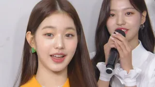 wonyoung's reaction after csr duna told her that she's her role model..