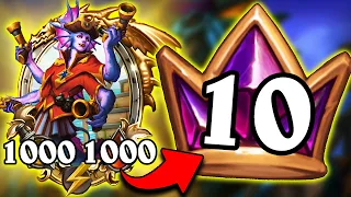 I Got TOP 10 EU with The BEST Naga Comp! | Hearthstone Battlegrounds