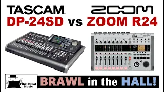 Tascam DP-24SD Digital Portastudio vs ZOOM R24