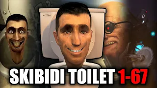 skibidi toilet REACTS TO - skibidi toilet 1-67 (part 1) | FULL VIDEO