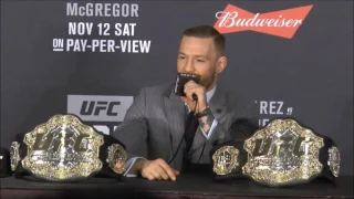 Conor McGregor forgets when his child is due.