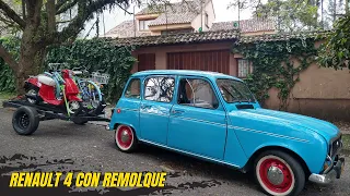 Le colocamos remolque al Renault 4