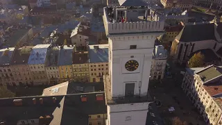 Lviv is gorgeous in autumn! 4k footage DJI Mavic Pro