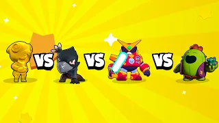 CORBAC (CROW) vs LEON vs SPIKE vs SURGE | Meilleur LEGENDAIRE ? | Brawl Stars Olympics