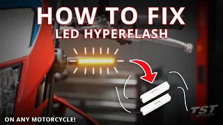 How to install Load Balancing Resistors to Fix LED Turn Signal "Hyperflash" on any Motorcycle!