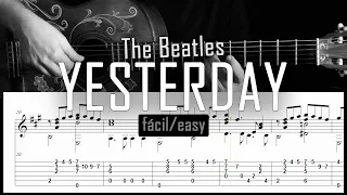 Yesterday (The Beatles) - Fingerstyle guitar -  Arreglo solista con partitura y tablatura