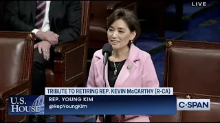 California Republican Rep. Young Kim Honors Speaker Kevin McCarthy