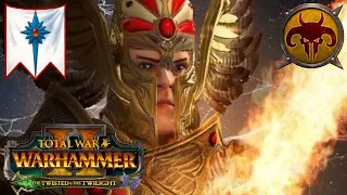 The Might Of Foot Tyrion! High Elves Vs Beastmen. Total War Warhammer 2, Multiplayer