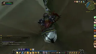 WOW очередной прыжок на коне. Учу коня летать, а он застрял в скале World of Warcraft