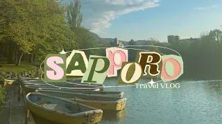 What to do in Sapporo | City Park, Clock Tower, Ramen, Beer, and Sakura 🌸 Hokkaido Travel Vlog