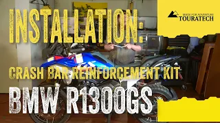 Touratech OEM Crash Bar Reinforcement Bar Install: BMW R1300GS