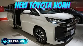 NEW 2024 TOYOTA NOAH HYBRID S-Z White - New Toyota Noah 2024 - 新型トヨタノア ハイブリッドS-Z 2024年モデル ホワイト