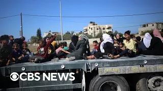 Palestinians flee northern Gaza after Israeli evacuation order