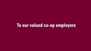 Thank you co-op employers | McMaster Engineering