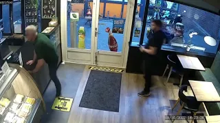 Armed Robber Gets Beaten With French Fry Basket
