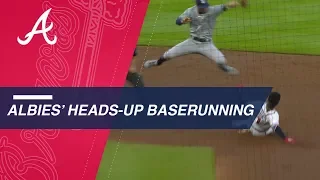 Ozzie Albies' heads-up baserunning