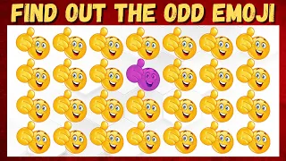 "🧐 Find the Odd Emoji Challenge - 30 Challenging Puzzles in 10 Seconds! 😲" #EmojiChallenge,#OddEmoji