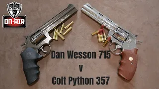 Dan Wesson 715 v Colt Python 357 Magnum shootout