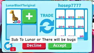 🦒🤑14 GREAT OFFERS! FOR MY OLD GIRAFFE! (LATEST OFFERS, SEP 2023) ADOPT ME TRADING #adoptmetrades