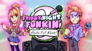 MONIKA JOINS THE BATTLE || FNF Monika Full Week Rebooted