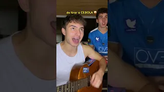 PEDI UMA PIZZA CANTANDO COM MEU IRMÃO!! 🎵