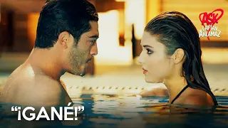 ¡Hayat está aprendiendo a nadar con Murat! | Amor Sin Palabras