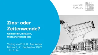 "Zins- oder Zeitenwende? Geldpolitik, Inflation, Wirtschaftsausblick" - Vortrag von Prof. Axel Weber