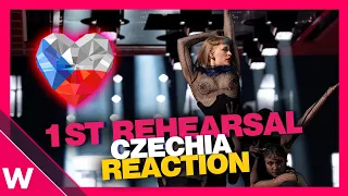 🇨🇿 Czechia First Rehearsal (REACTION) Aiko "Pedestal" @ Eurovision 2024