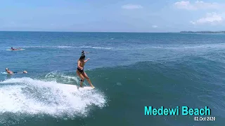 Surfing Medewi Beach BALI 11:00 02Oct.2019