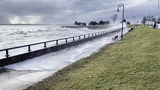 Lynn Promenade at King’s Beach: High surf: January 10, 2024