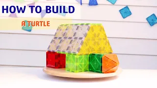 Magnetic Tiles ideas - HOW TO BUILD A TURTLE