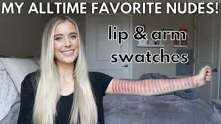 My Favorite Nude Lip Colors! Best Everyday Nude Lipstick Swatches- Nude Lipstick Collection