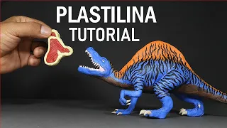 Como hacer un SPINOSAURUS de Plastilina LEVEL 30 paso a paso - Mi mundo de Plastilina