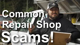 MOST COMMON REPAIR SHOP SCAMS, Common Mobile Mechanic & Automotive Repair Shop Scams, Mechanic Scams