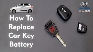 How To Replace Car Key Battery I Hyundai Grand i10 I Hyundai #car