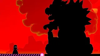 Super Mario Bros Wonder - Final Level "Bowser's Rage Stage" and Ending