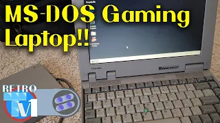 Setting up an MS-DOS & Windows 95 Laptop for Retro Games - Toshiba Tecra 500cdt