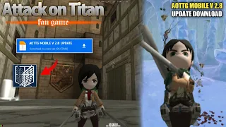 New Update 2.8 | Attack On Titan Game Android Download | Aottg Mobile Download