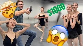 SHE REALLY DID THIS FOR $1000 😱🩰 #challenge #ballet