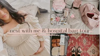 Organize & Nest with me vlog/ what’s in my hospital bag/ 36 weeks pregnant