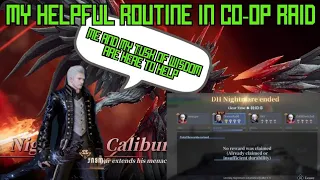 Devil May Cry: Peak of combat: CO-OP RAID. Using my ability in the game to help players through raid