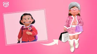 Pixar Movie GlowUp Arts | Turning Red Mei Glow Up Into Rich Girl