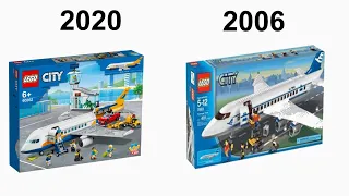 New 2020 Lego City Airplane Set VS 2006 Large Passenger Plane