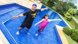 INAUGURANDO A PISCINA DA CASA NOVA !!!