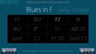 Blues in F (130 bpm) NO BASS : Backing Track